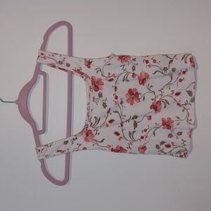 Old Navy Floral Sleeveless Top - White and Red